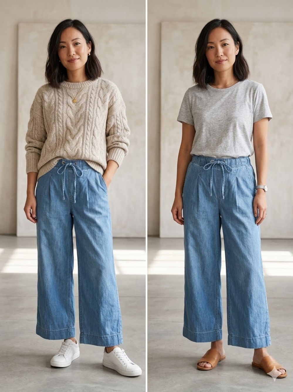 GAP Light Blue Wide Leg Jeans